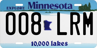 MN license plate 008LRM
