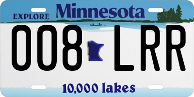 MN license plate 008LRR