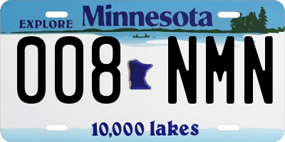 MN license plate 008NMN