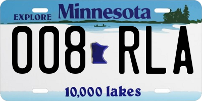 MN license plate 008RLA