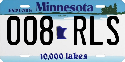 MN license plate 008RLS