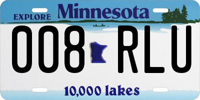 MN license plate 008RLU