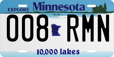 MN license plate 008RMN