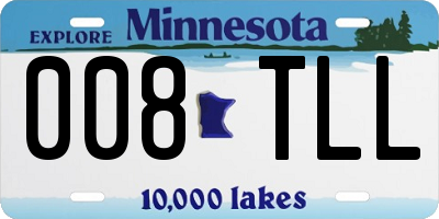 MN license plate 008TLL