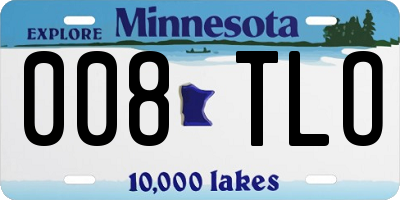 MN license plate 008TLO