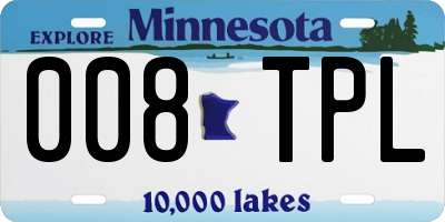 MN license plate 008TPL