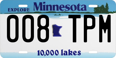 MN license plate 008TPM