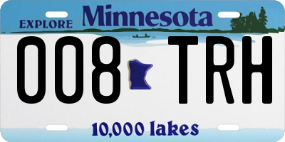 MN license plate 008TRH
