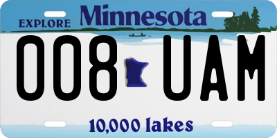 MN license plate 008UAM