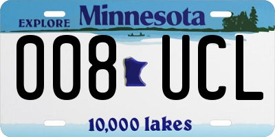 MN license plate 008UCL