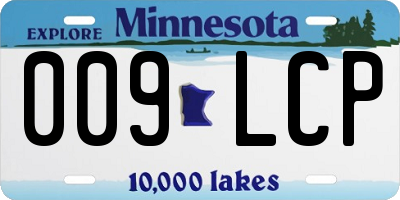 MN license plate 009LCP