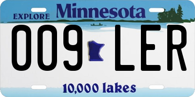 MN license plate 009LER