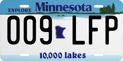MN license plate 009LFP