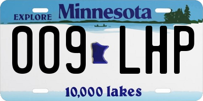 MN license plate 009LHP