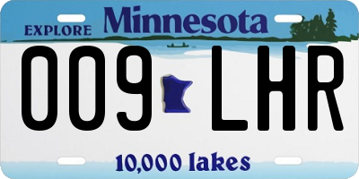 MN license plate 009LHR