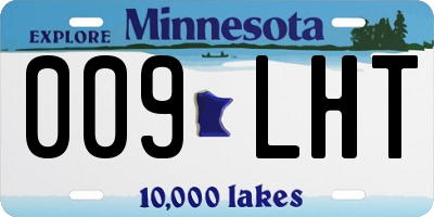 MN license plate 009LHT