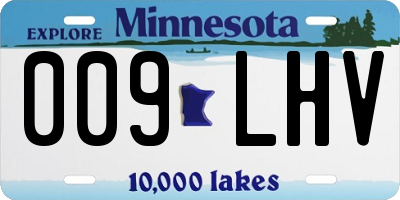 MN license plate 009LHV