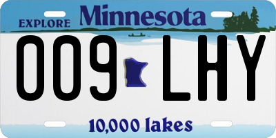 MN license plate 009LHY