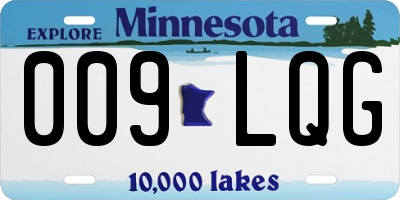 MN license plate 009LQG