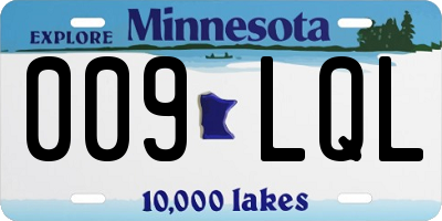 MN license plate 009LQL
