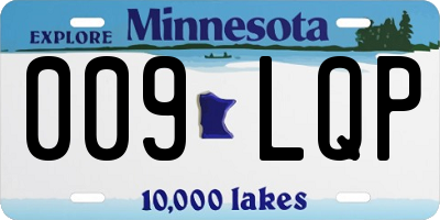 MN license plate 009LQP