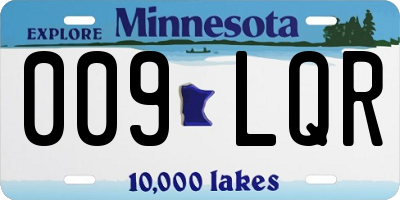 MN license plate 009LQR