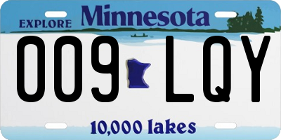 MN license plate 009LQY