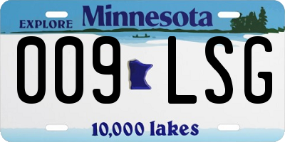 MN license plate 009LSG