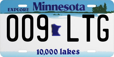 MN license plate 009LTG