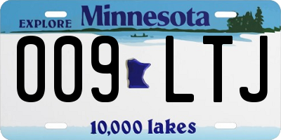 MN license plate 009LTJ