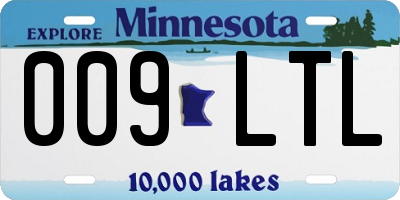 MN license plate 009LTL