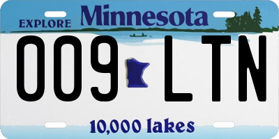 MN license plate 009LTN