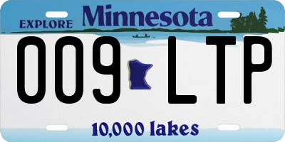 MN license plate 009LTP