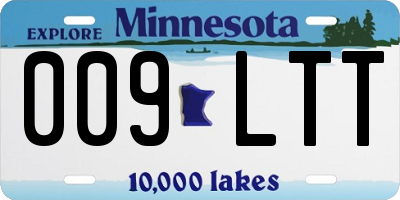 MN license plate 009LTT