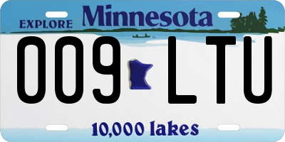 MN license plate 009LTU