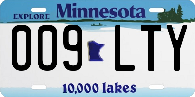 MN license plate 009LTY