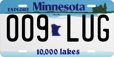 MN license plate 009LUG