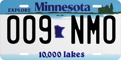 MN license plate 009NMO