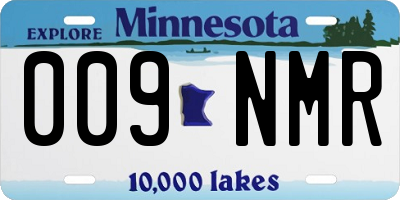 MN license plate 009NMR