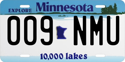 MN license plate 009NMU
