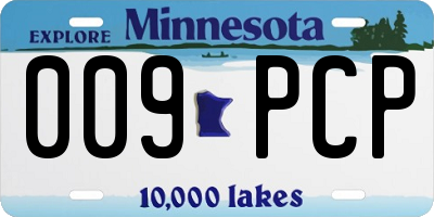 MN license plate 009PCP