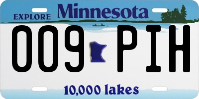 MN license plate 009PIH
