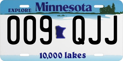 MN license plate 009QJJ