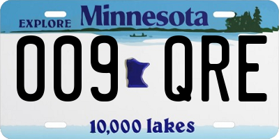 MN license plate 009QRE