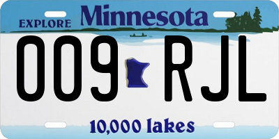 MN license plate 009RJL