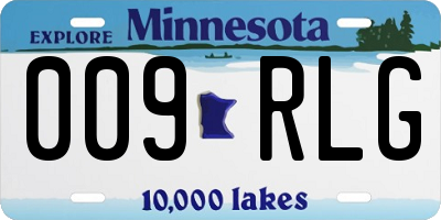 MN license plate 009RLG