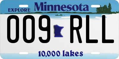 MN license plate 009RLL