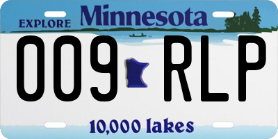 MN license plate 009RLP