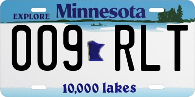 MN license plate 009RLT