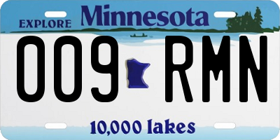 MN license plate 009RMN